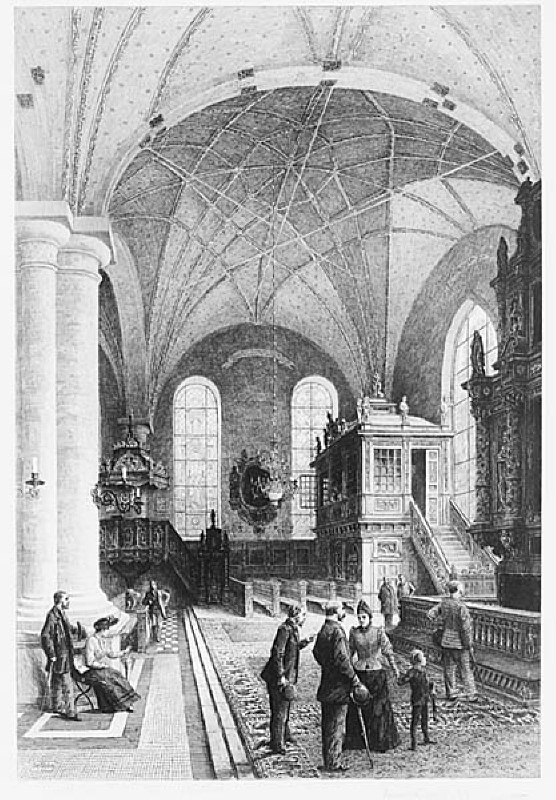 "Interiör från Tyska kyrkan i Stockholm"