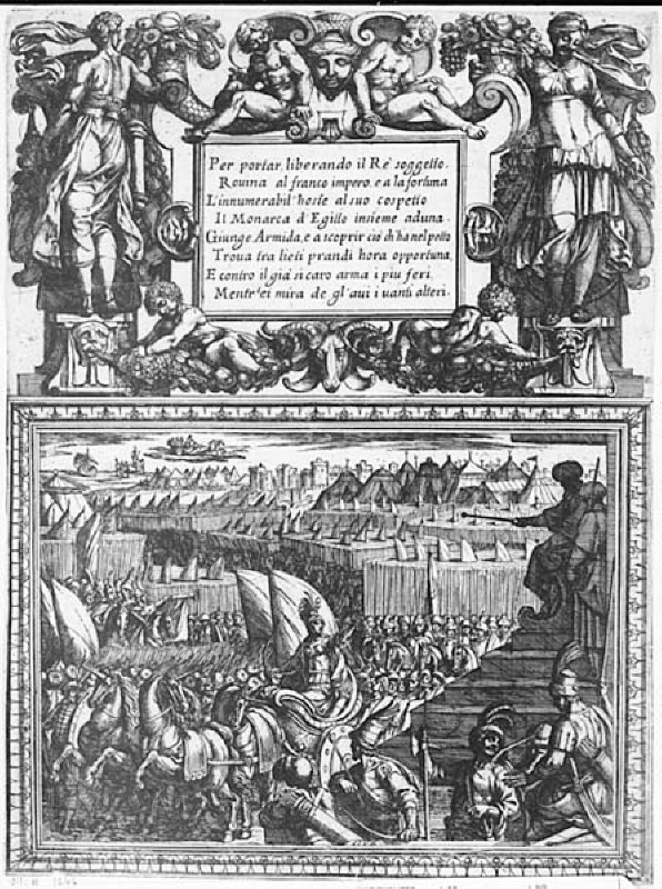 Tassos "Gerusalemme liberata (1562). Illustration till "Canto XVII"