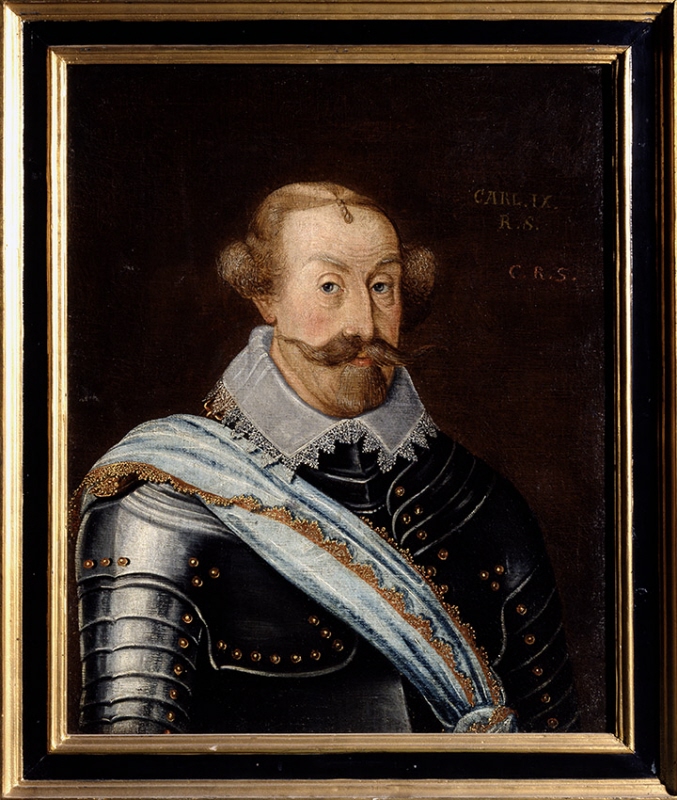Karl IX (1550-1611), king of Sweden, married to 1. Maria of Pfaltz, 2. Kristina of Holstein-Gottorp