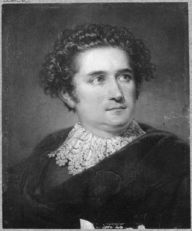 Nils Vilhelm Almlöf (1799-1875), actor, married to 1. Karin Cederberg, 2. Charlotte Ficker