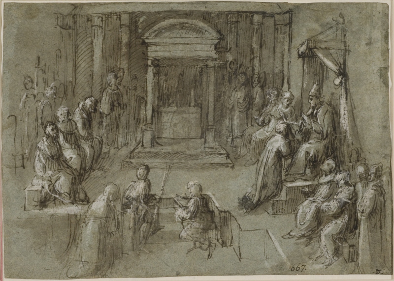 Pope Clement VII Medici Crowning the Emperor Charles V King of Italy on 24th October 1529