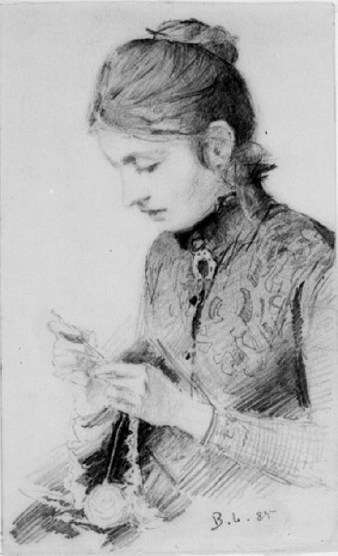 Porträtt av konstnärens första hustru