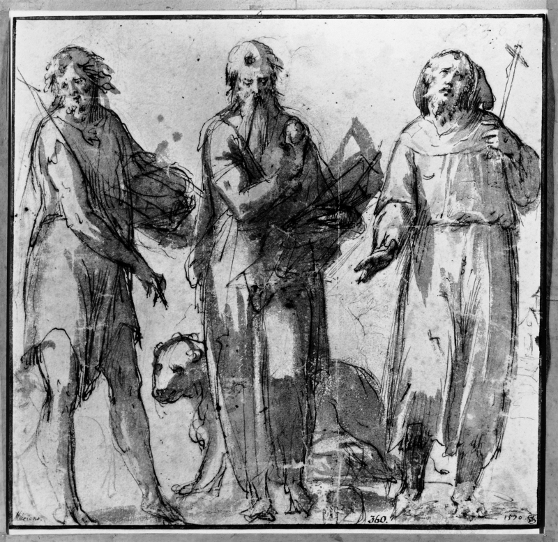Johannes Döparen, Sankt Markus och Sankt Franciskus