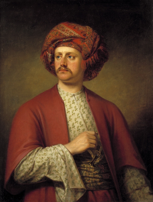 Gustaf Fredrik Åbergson, born Åberg (1775–1852), Actor, Character Portrait as the Caliph of Baghdad, 1822