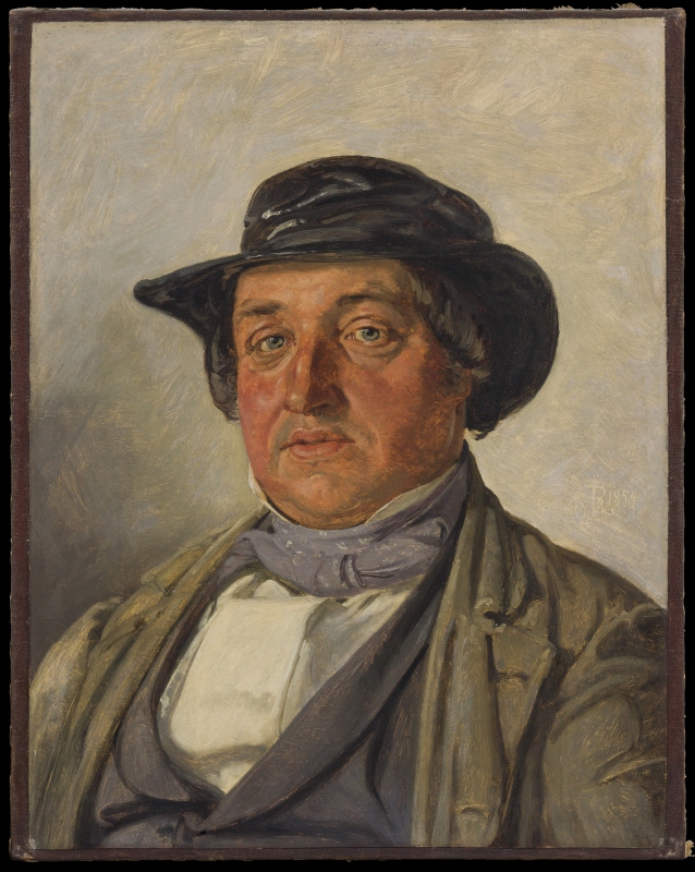 Porträtt av skådespelaren Kristian Mantzius (1819-1879)