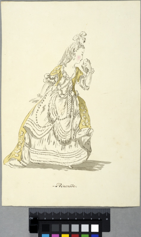 Costume Sketch, "Princesse". After Boquet