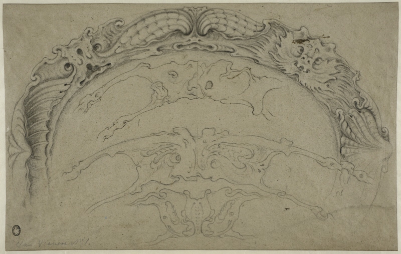 Designs for Auricular Ornaments for a Plate