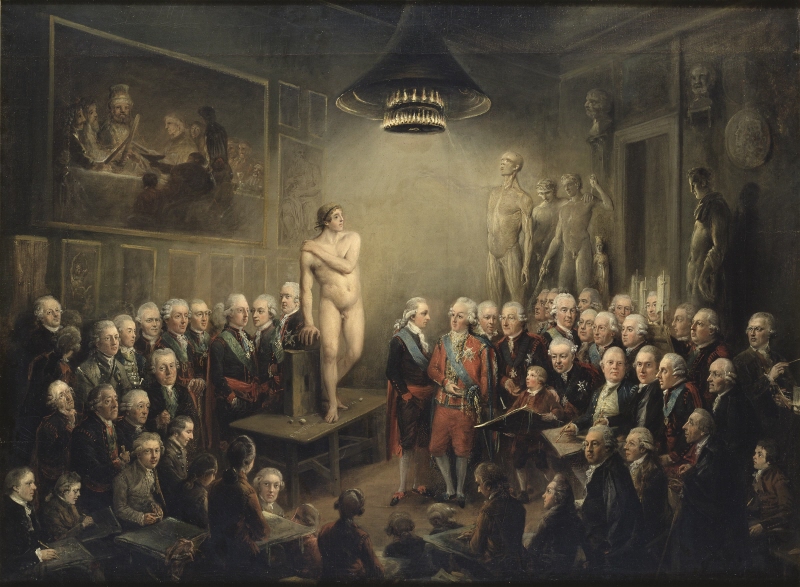 Gustav III:s besök i Konstakademien 1780