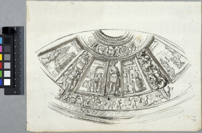 Skissbok med romerska ornamentstudier, sida 19