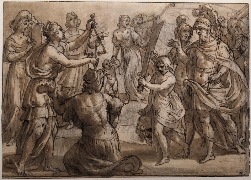 Virginius dödar sin dotter Virgina inför decemviren Appius Claudius