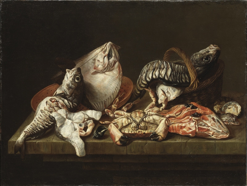 Still Life with Fishes, a Crab and Oysters