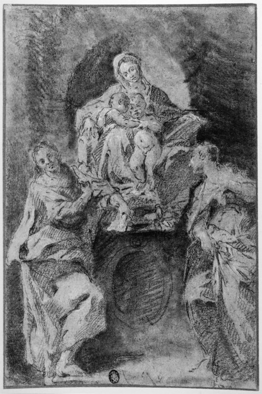 The Virgin with the Christ Child and John the Baptist, Flanked by St. Catherine and St.John the Evangelist