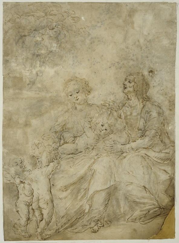 Maria med barnet, S:t Anne och änglar