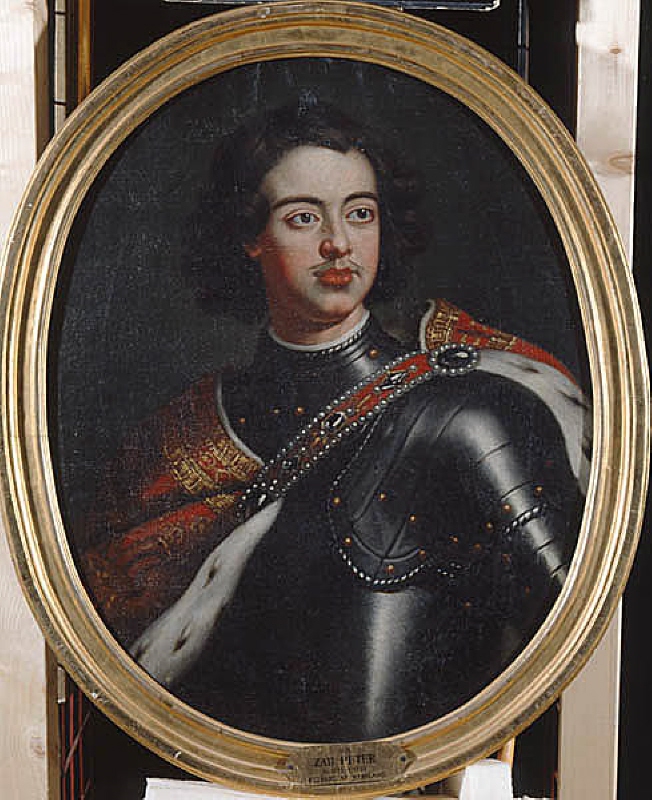Peter I, the Great (1672-1725), Emperor of Russia, married to 1. Eudoxine, 2. Katarina I Skawronska