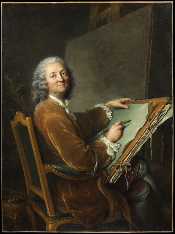 Porträtt av konstnärens fader Hubert Drouais (1699-1767)