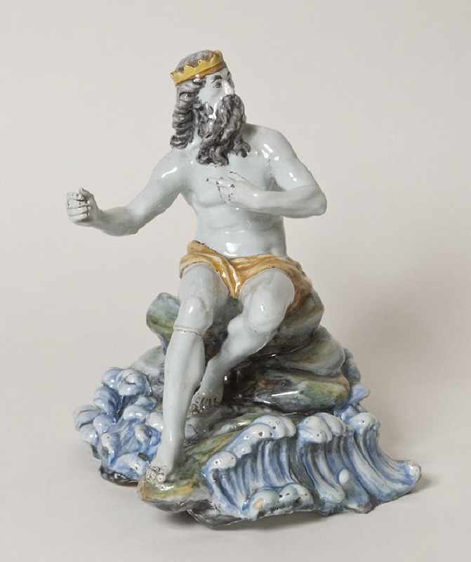 Figurin, Neptunus sittande på en klippa