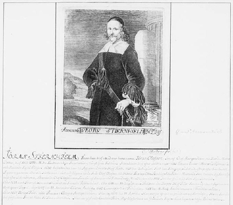 Georg Stienhielm, 1598-1672, skald, fil., vetenskapsman