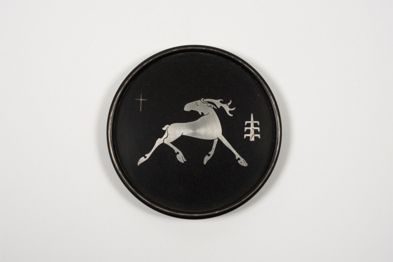 Coaster with Elk motif