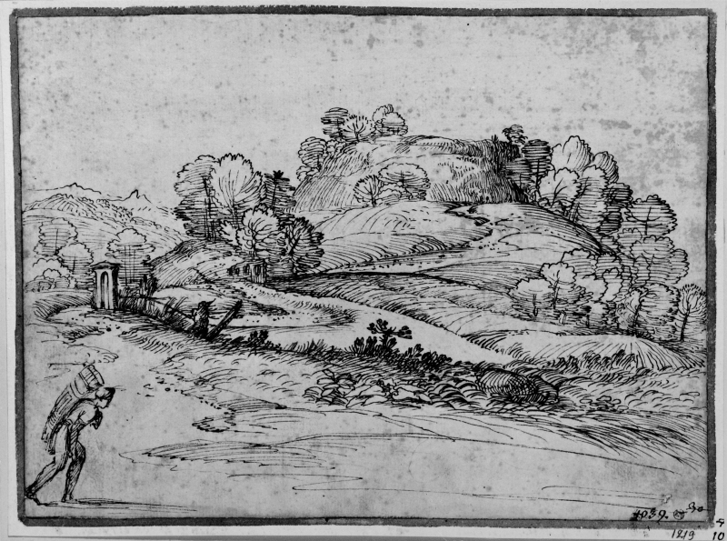 Landscape with a Figure in Foreground Left