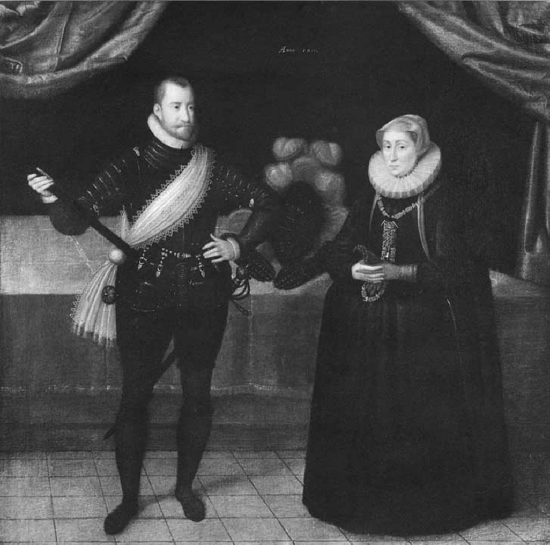 Fredrik II, 534-1588,  kung av Danmark och Norge och hans gemål Sofia 1557-1631, prinsessa av Mecklenburg