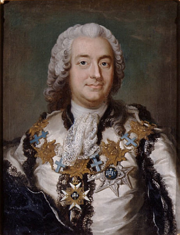Anders Johan von Höpken (1712-1789), greve, universitetskansler, riksråd, hovmarskalk, ledamot av Svenska Akademien, gift med 1.grevinnan Ulrika Eleonora Sparre af Söfdeborg, 2.friherrinnan Vilhelmina Ribbing af Zernava