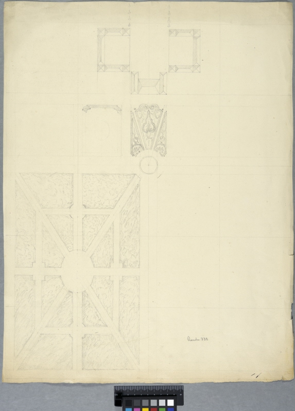 Project for the Gardens of an Unknown Country House. Plan of buildings and park
