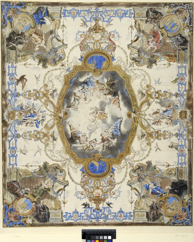 Design for the Ceiling of the Hall at the Tessinska Palace