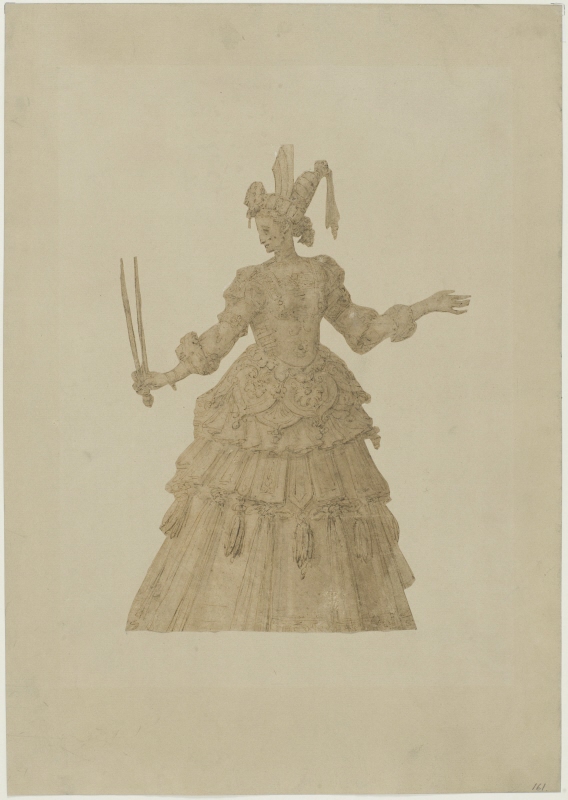 Woman in an Ankle-length Costume