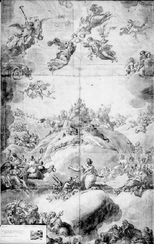 Studie av Ehrenstrahls plafond i Riddarhuset