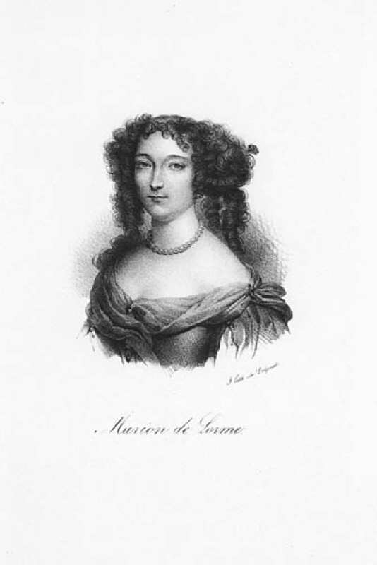 Porträtt av " Marion de Lorme."