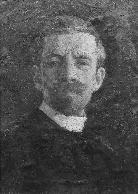 Alfred Bergström (1869-1930), konstnär, professor, gift med Augusta Katarina Charlotte Gyllensvaan