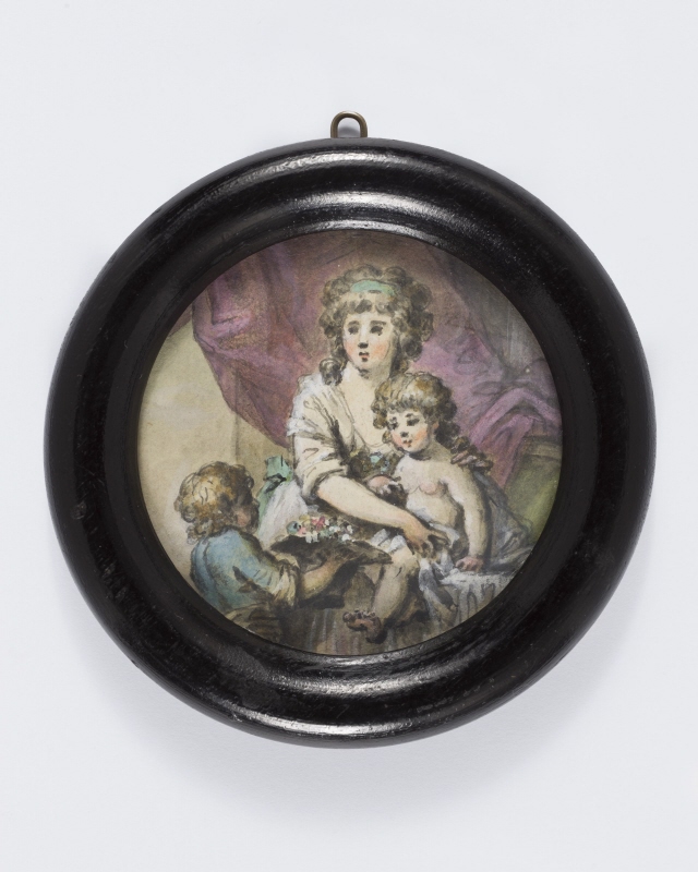 Marie Anne de Coninck (1771-1811) och barnen Mariane Gertrude (1788-1849) och Poul Frederik Pingel (1789-1793)
