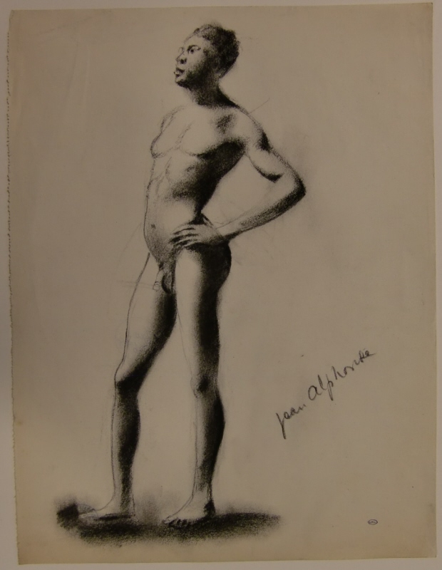"Jean Alphonse", stående naken modell