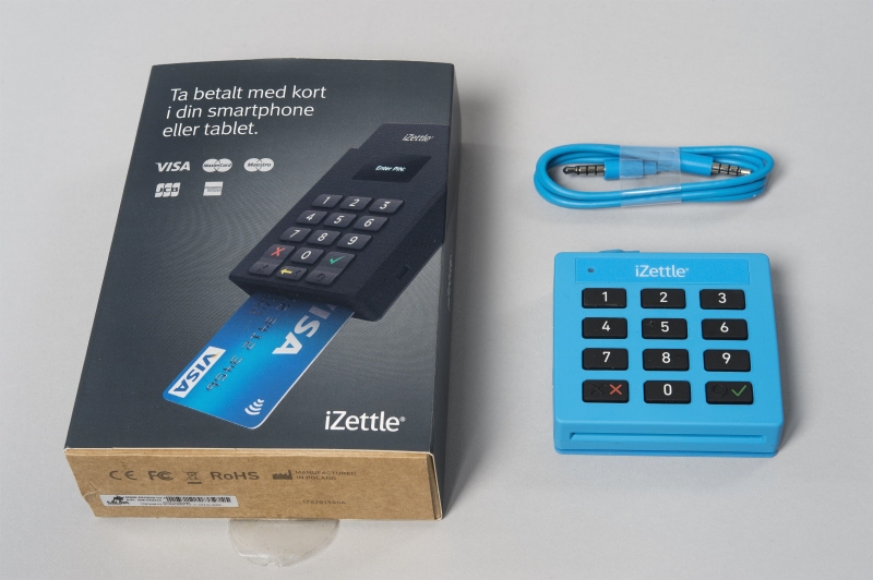 Credit card reader, "iZettle XCE-50"