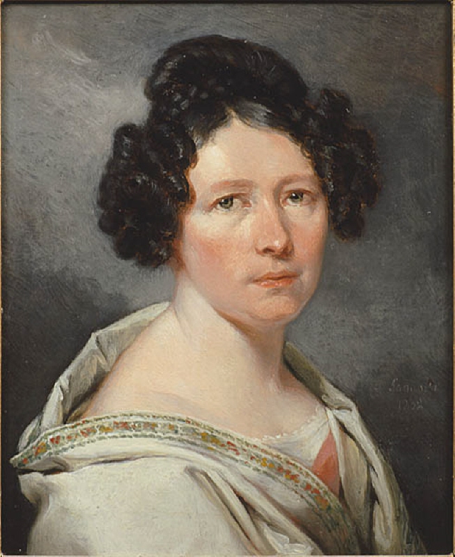 Julia Kristina Svärdström (1785-1854), author (alias "Euphrosyne"), married to 1. businessman Johan Henrik Asping, 2. foundry inspector Anders Vilhelm Nyberg
