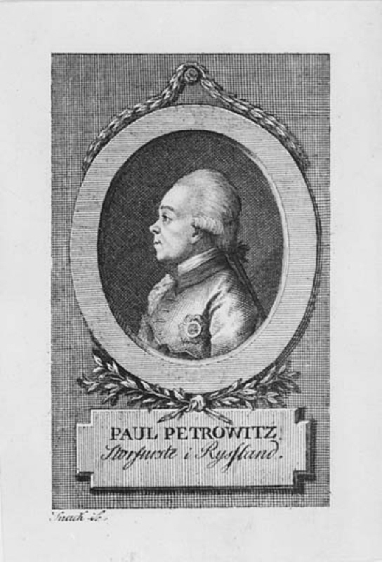 Porträtt av Paul Petrowitz, storfurste i Ryssland