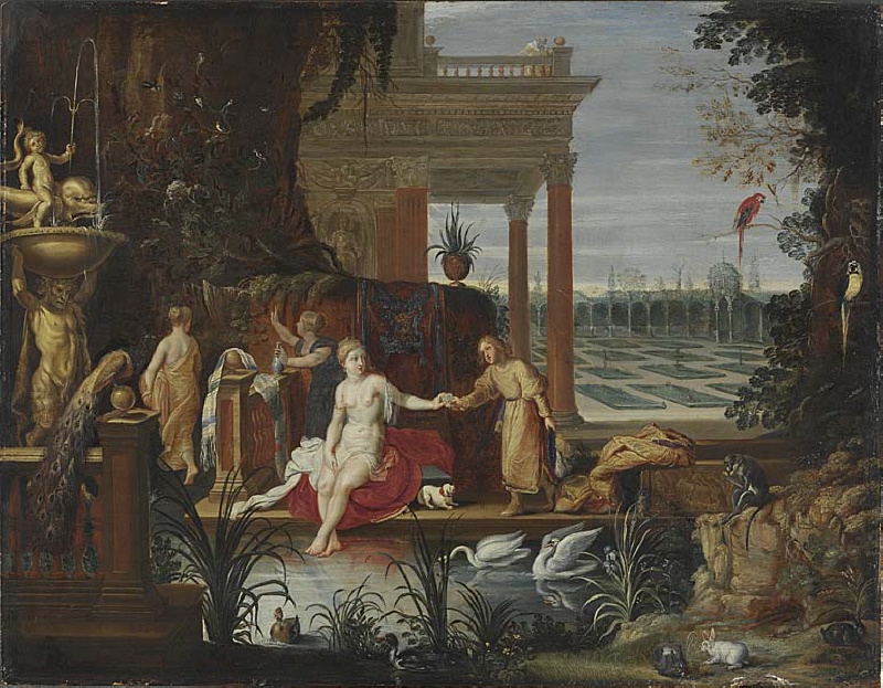 Bathseba in the Bath Receiving the Letter from King David