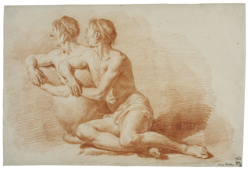 Study of a Male Nude Seated on the Ground