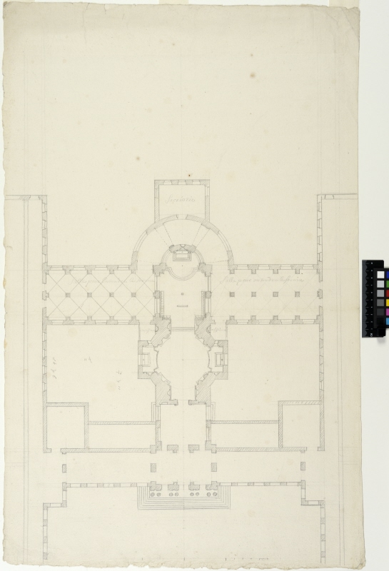 Proposal for the Church of the Hôtel des Invalides, Paris. Plan