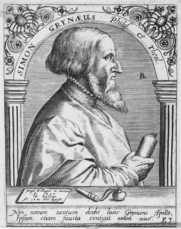 "Simon Grynæus...". "Bibliotheca chacographica"
