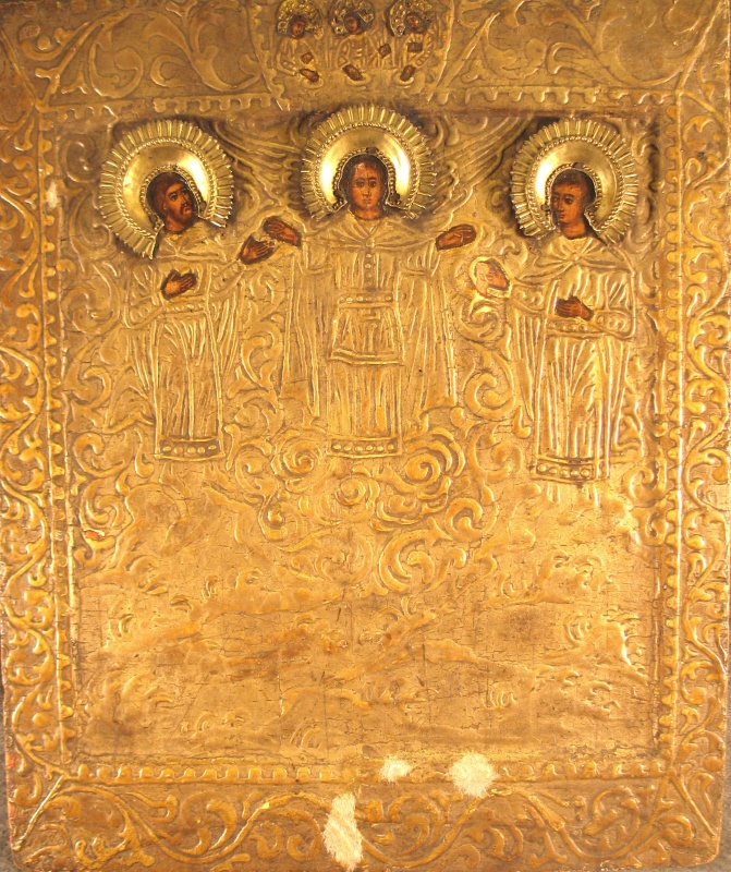 The Archangel Michael with Saint Flor and Saint Lavr