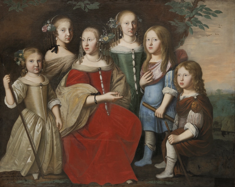 Six Children of Louis VI, Landgrave of Hesse-Darmstadt, 1665