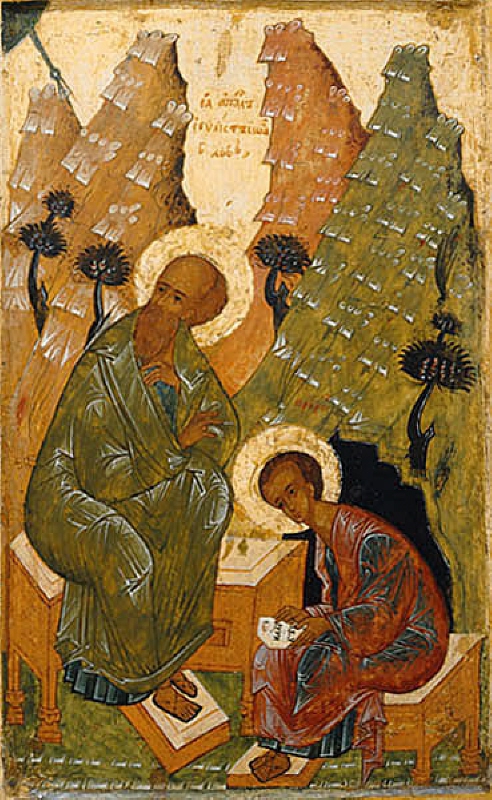 Evangelist with his scribe Prokhor
