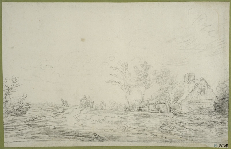 Landscape with a Road and Houses