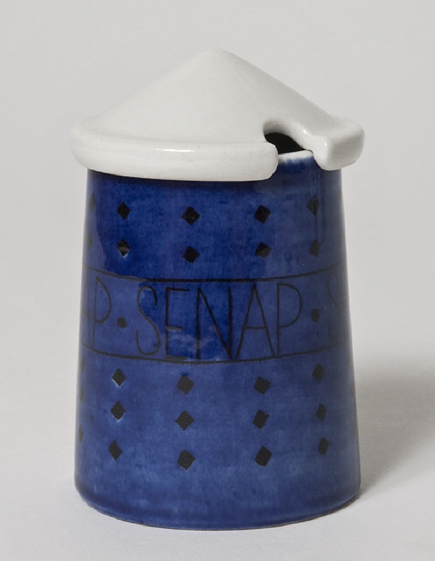 Mustard pot and cover ”Picnic”