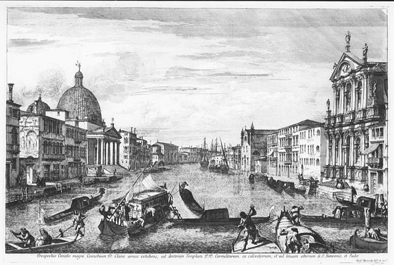 San Simeon vid Canal grande. Ur Vyer från Venedig, 22 blad