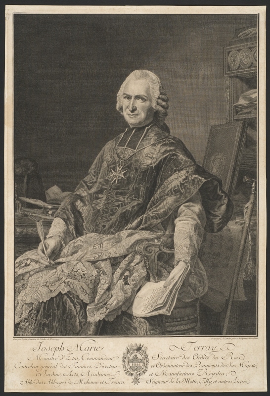 Joseph Marie Terray, 1715-1778, fransk finansminister och överintendent