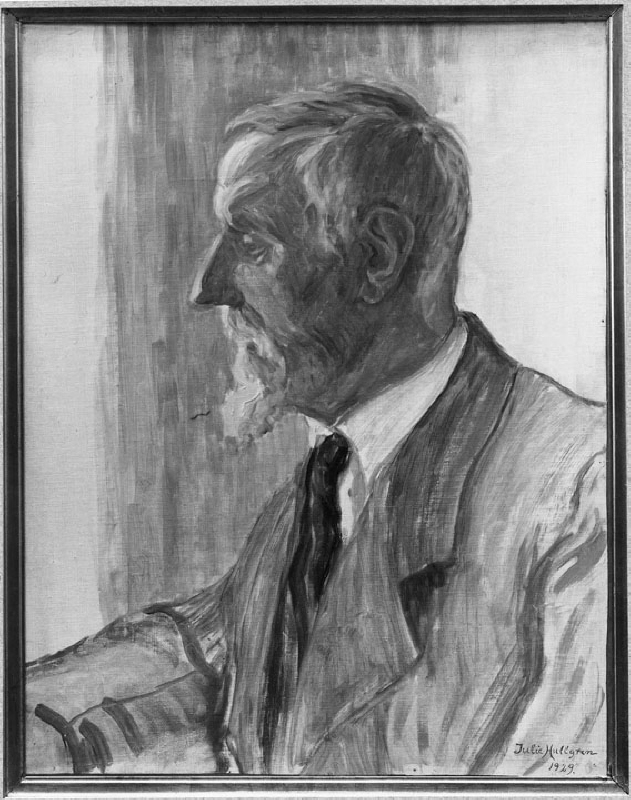 Edvard Lehmann (1862-1930), professor, gift med konstnären Karen Marie Wiehe