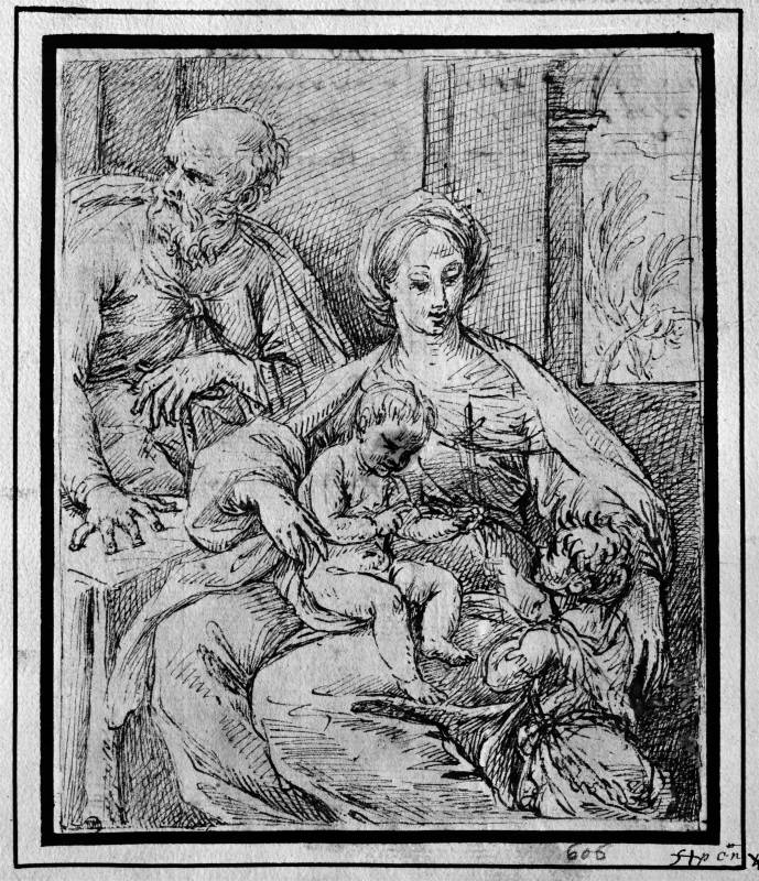 The Holy Family and St. John as a child