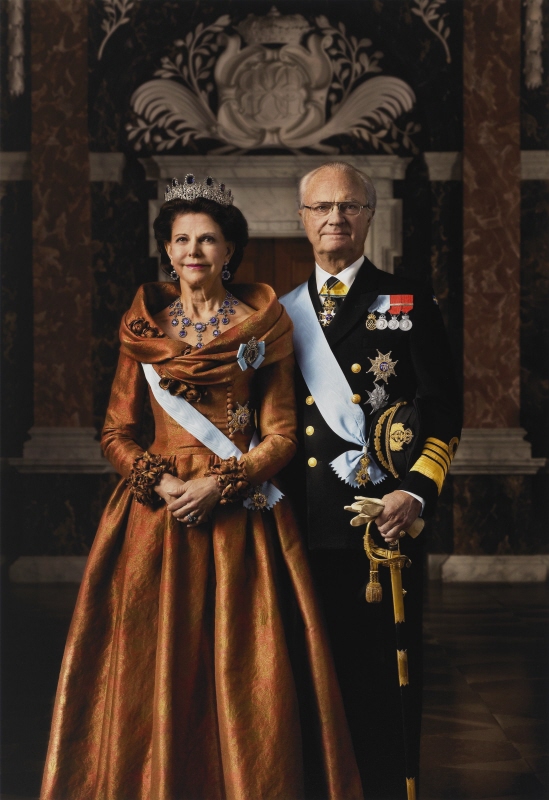 Carl XVI Gustaf (f. 1946), kung av Sverige och Silvia (f. 1943), f. Sommerlath, drottning av Sverige